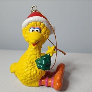 Sesame Street Big Bird Holding Christmas Tree Christmas Ornament 3.25”